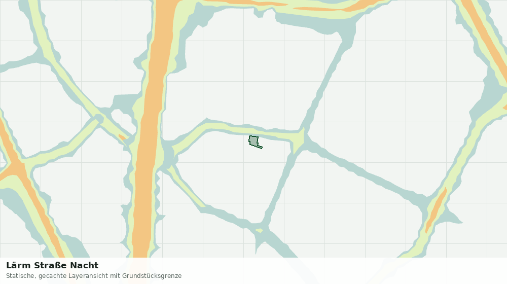 Statische Kartenansicht: Lärm Straße Nacht