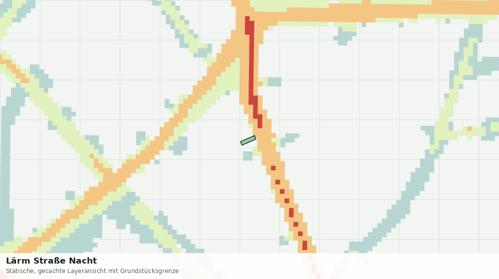 Statische Kartenansicht: Lärm Straße Nacht