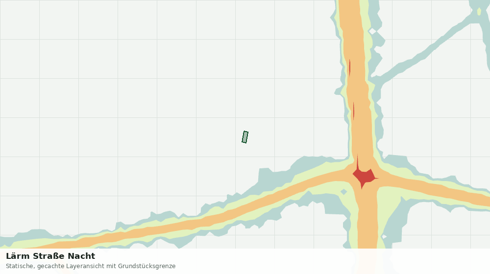 Statische Kartenansicht: Lärm Straße Nacht