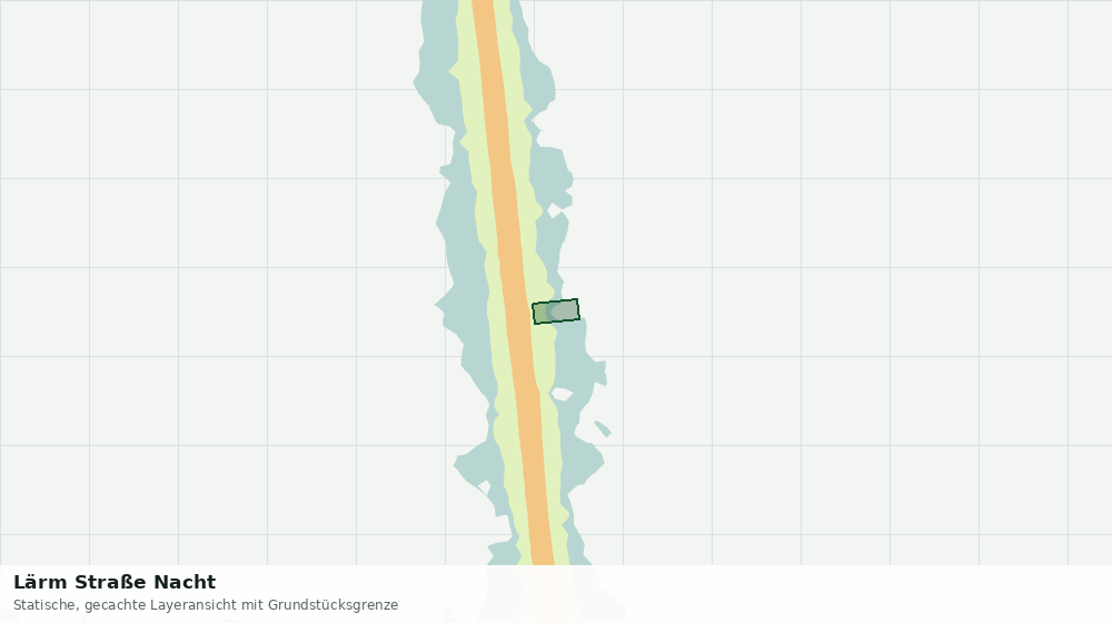 Statische Kartenansicht: Lärm Straße Nacht