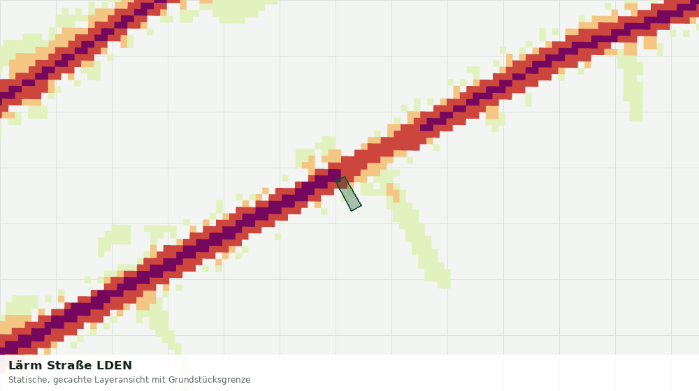 Statische Kartenansicht: Lärm Straße LDEN