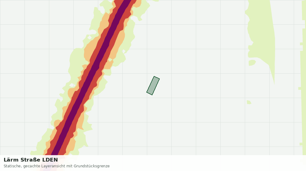 Statische Kartenansicht: Lärm Straße LDEN