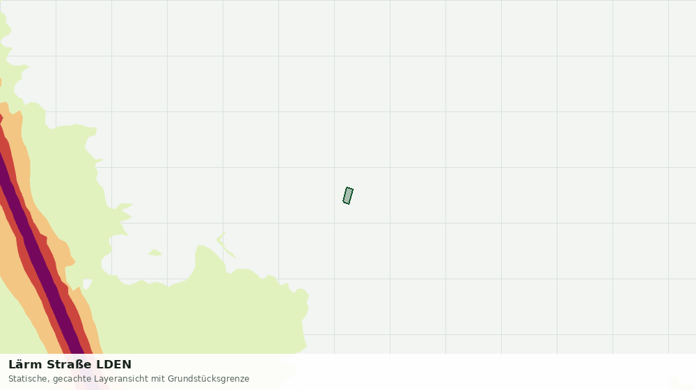Statische Kartenansicht: Lärm Straße LDEN
