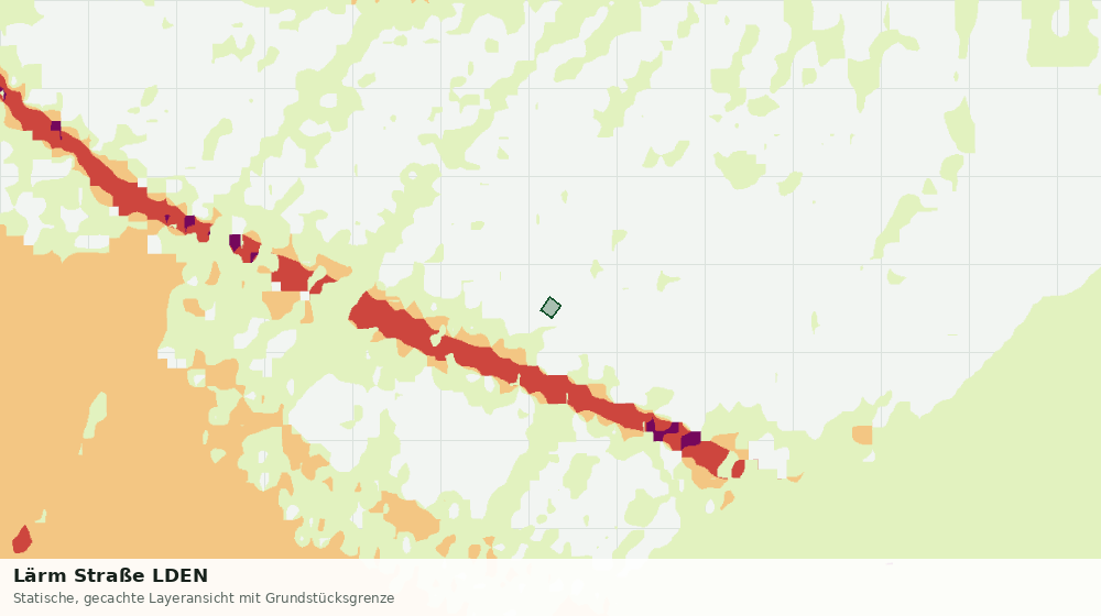 Statische Kartenansicht: Lärm Straße LDEN