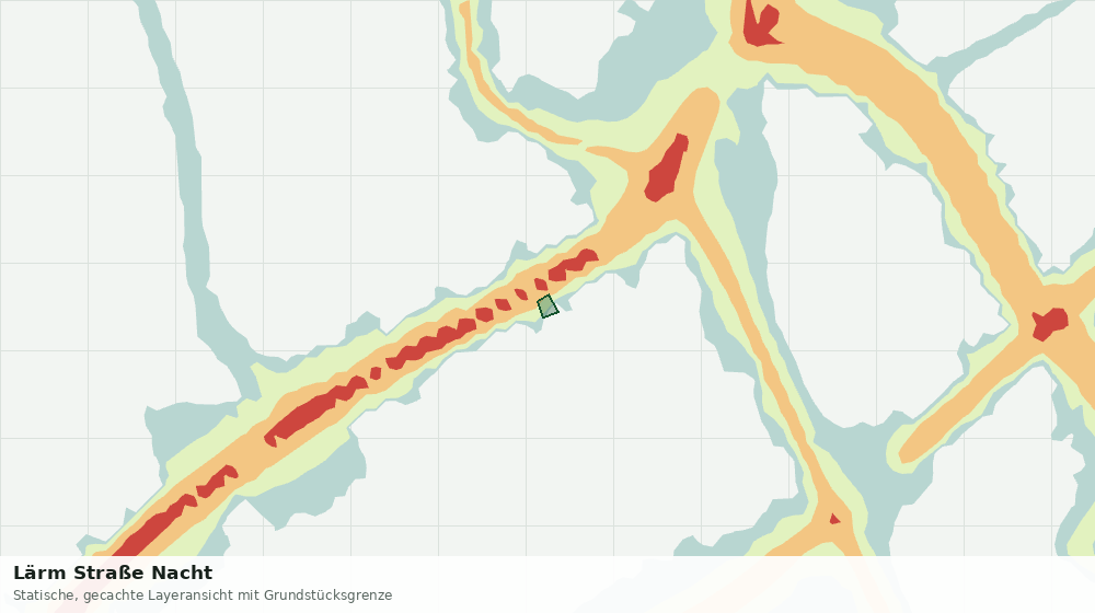 Statische Kartenansicht: Lärm Straße Nacht