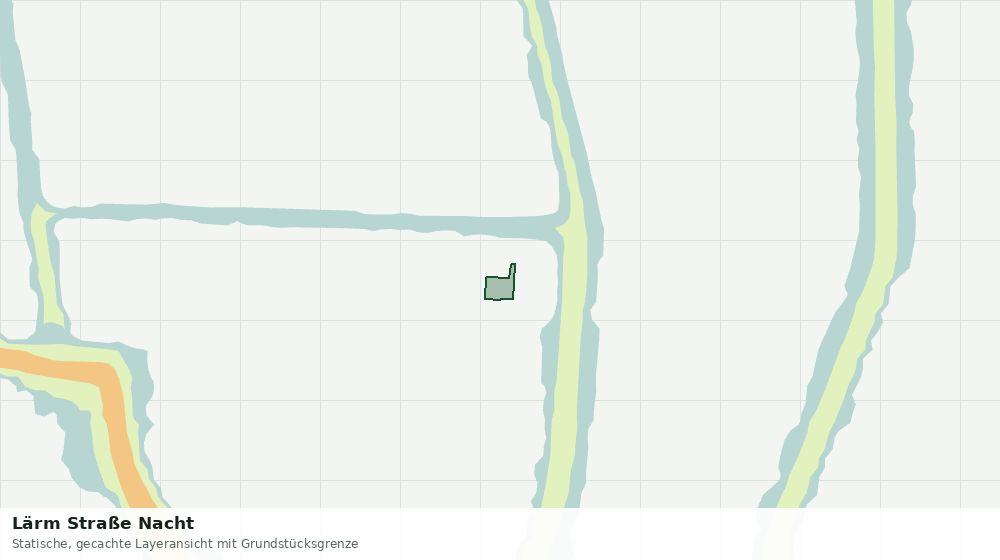 Statische Kartenansicht: Lärm Straße Nacht