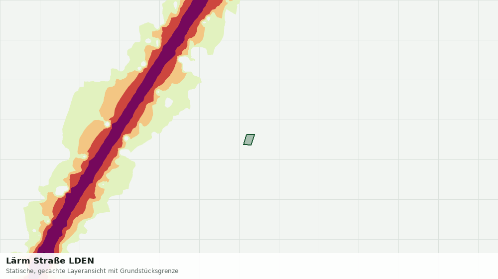 Statische Kartenansicht: Lärm Straße LDEN