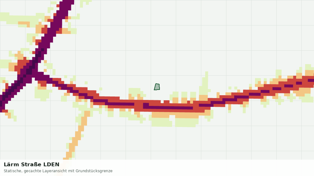 Statische Kartenansicht: Lärm Straße LDEN
