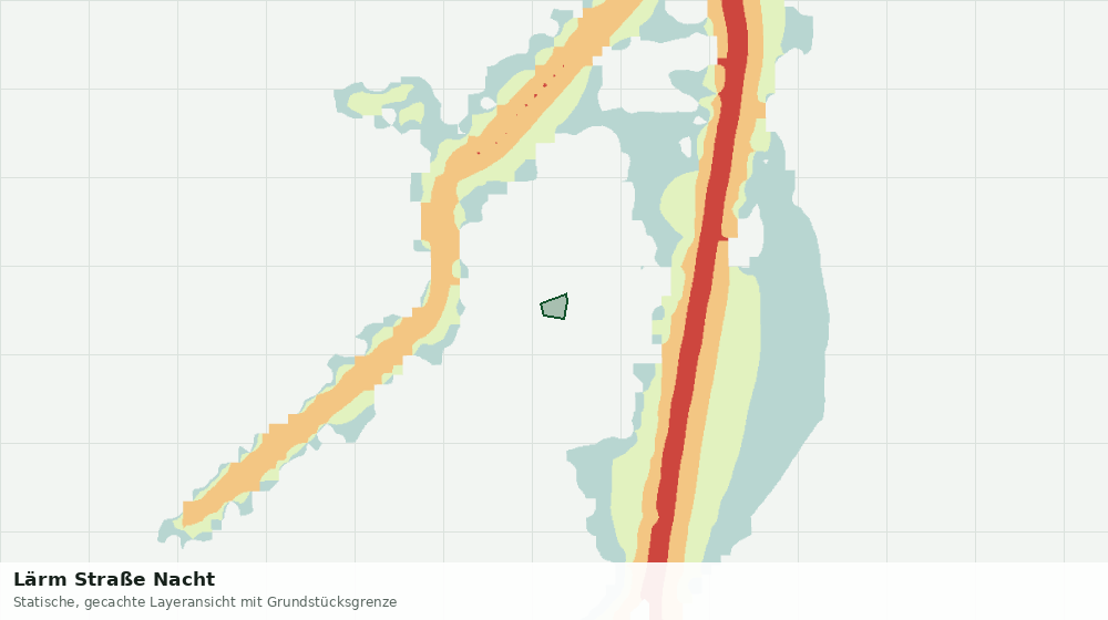 Statische Kartenansicht: Lärm Straße Nacht
