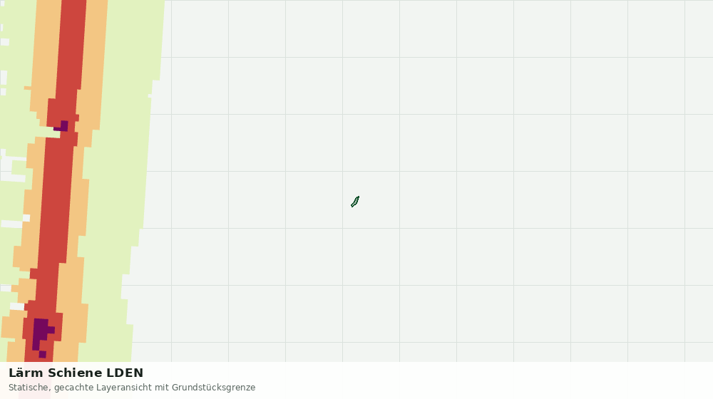 Statische Kartenansicht: Lärm Schiene LDEN