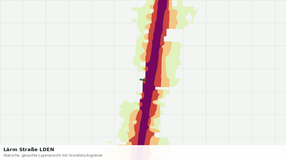 Statische Kartenansicht: Lärm Straße LDEN