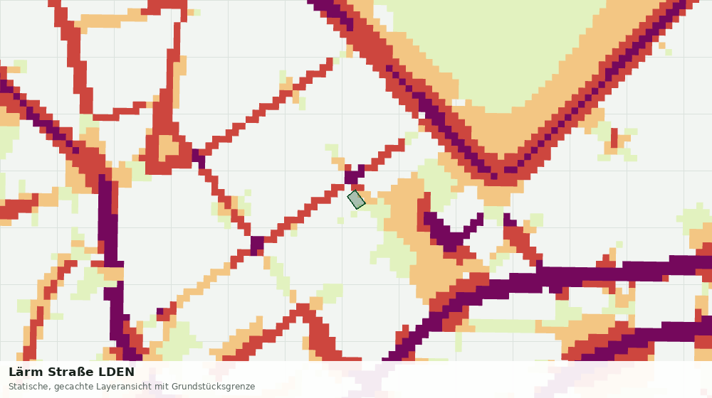 Statische Kartenansicht: Lärm Straße LDEN