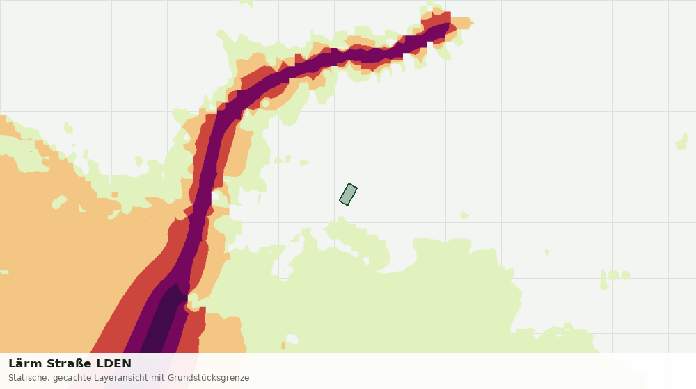 Statische Kartenansicht: Lärm Straße LDEN