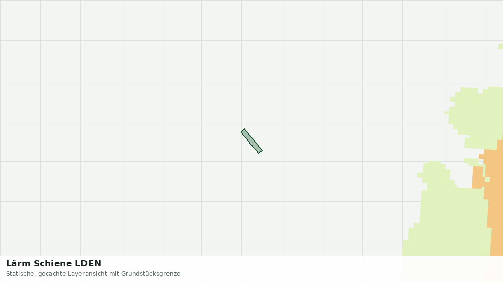 Statische Kartenansicht: Lärm Schiene LDEN