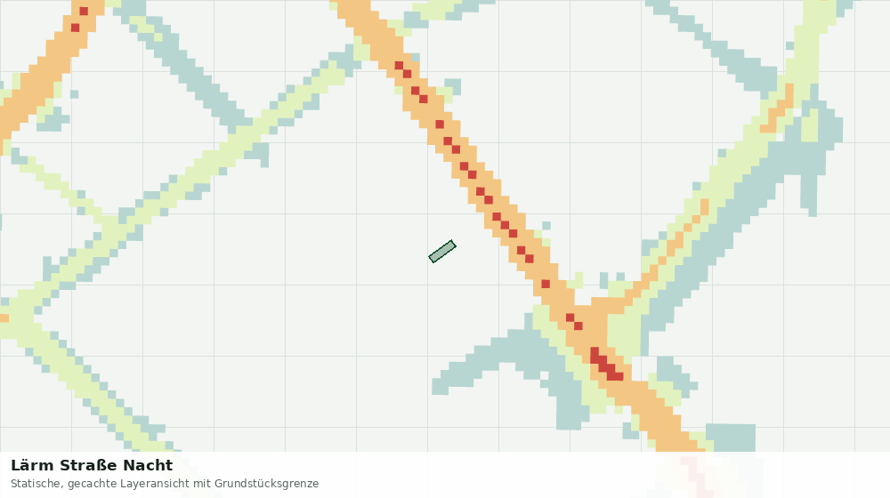 Statische Kartenansicht: Lärm Straße Nacht