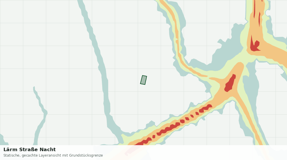 Statische Kartenansicht: Lärm Straße Nacht