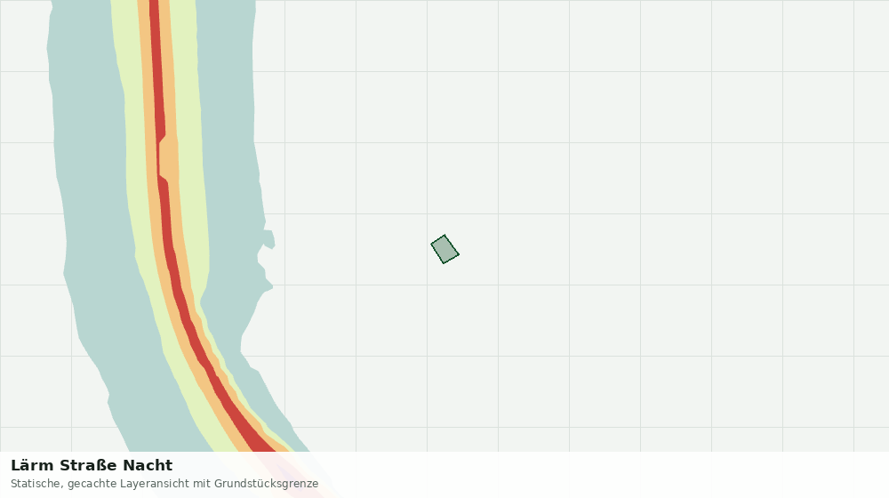Statische Kartenansicht: Lärm Straße Nacht