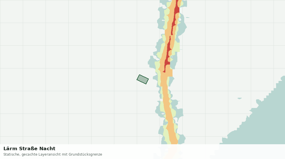 Statische Kartenansicht: Lärm Straße Nacht