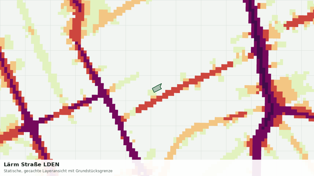Statische Kartenansicht: Lärm Straße LDEN