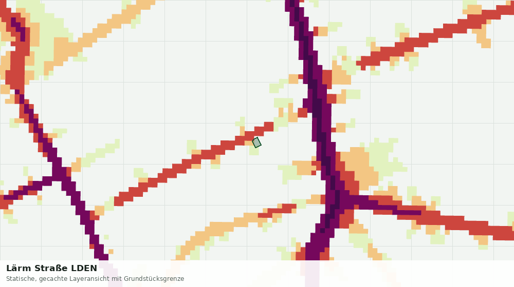 Statische Kartenansicht: Lärm Straße LDEN