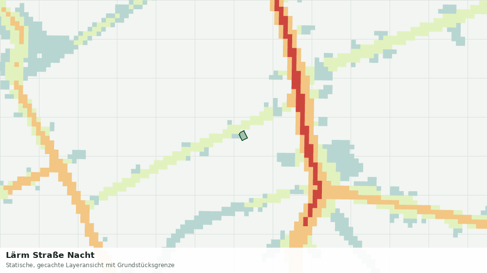 Statische Kartenansicht: Lärm Straße Nacht
