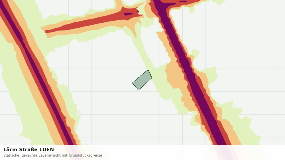 Statische Kartenansicht: Lärm Straße LDEN
