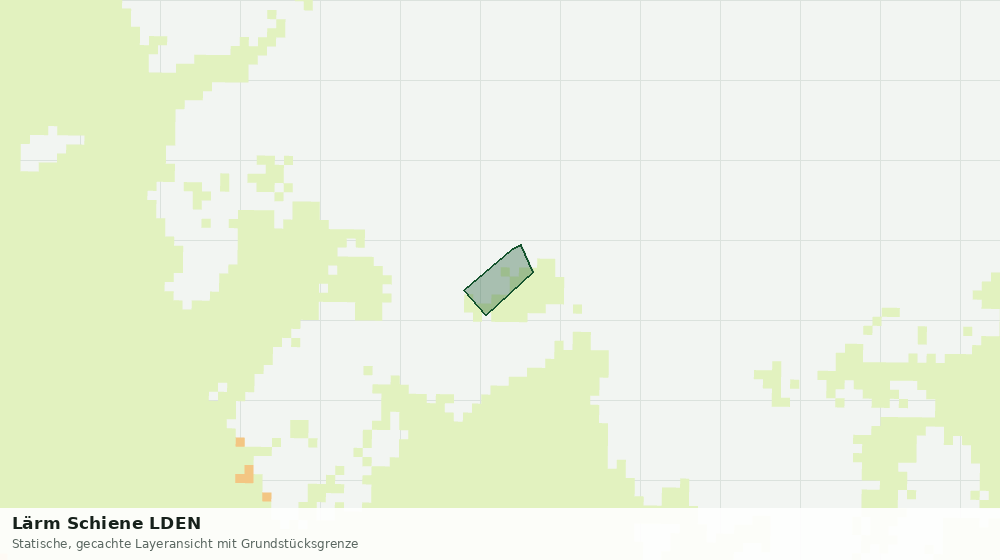 Statische Kartenansicht: Lärm Schiene LDEN