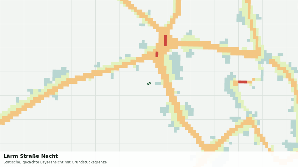 Statische Kartenansicht: Lärm Straße Nacht
