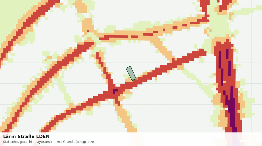 Statische Kartenansicht: Lärm Straße LDEN