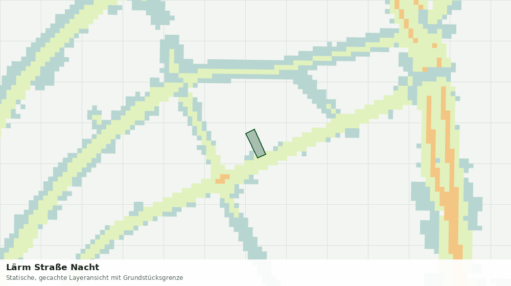 Statische Kartenansicht: Lärm Straße Nacht