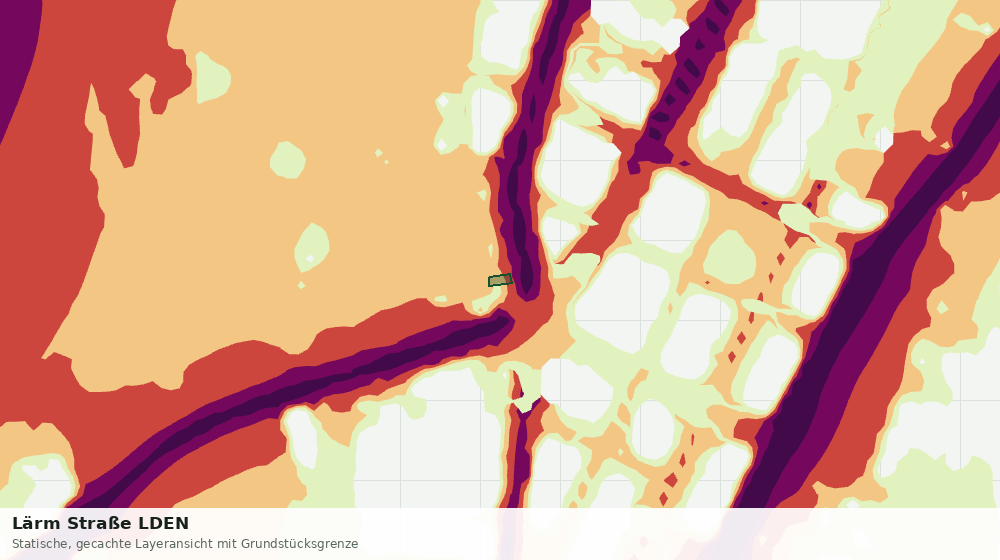 Statische Kartenansicht: Lärm Straße LDEN