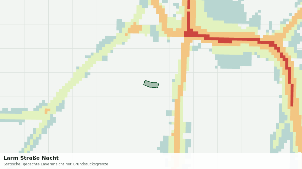 Statische Kartenansicht: Lärm Straße Nacht