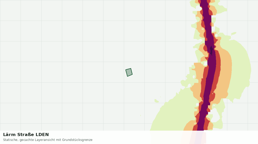 Statische Kartenansicht: Lärm Straße LDEN