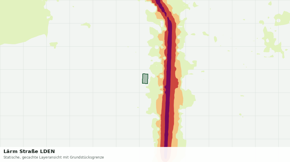 Statische Kartenansicht: Lärm Straße LDEN