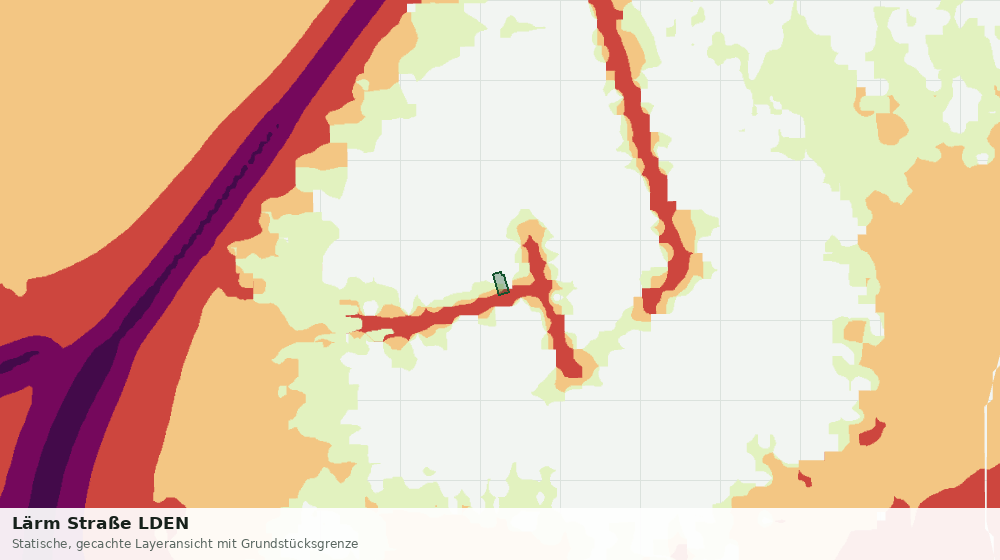 Statische Kartenansicht: Lärm Straße LDEN