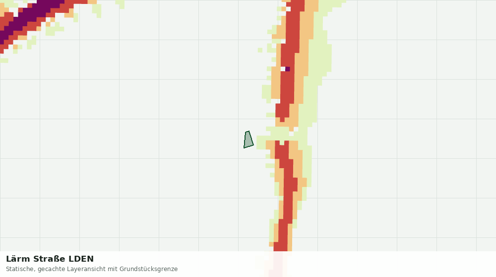Statische Kartenansicht: Lärm Straße LDEN