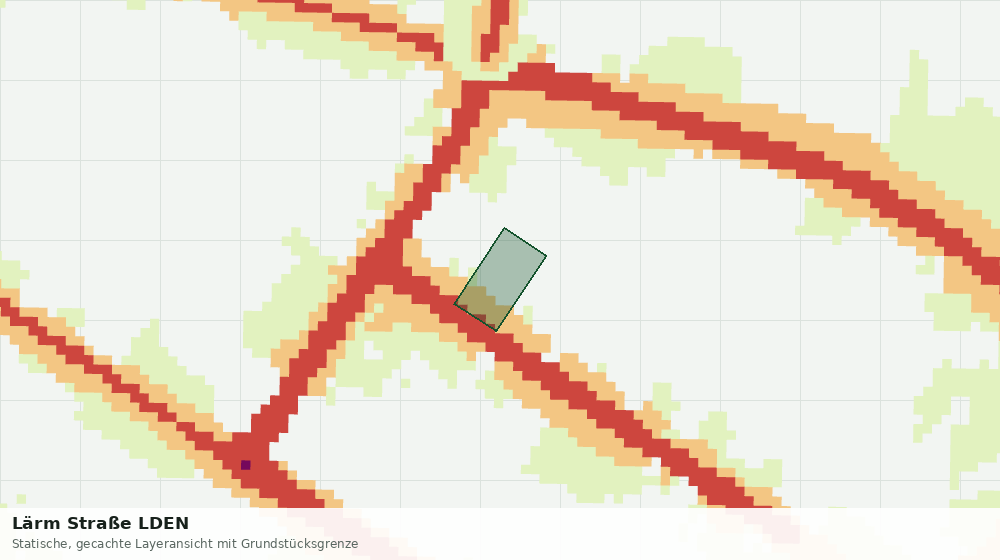 Statische Kartenansicht: Lärm Straße LDEN