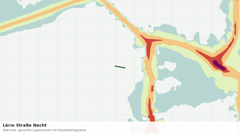 Statische Kartenansicht: Lärm Straße Nacht