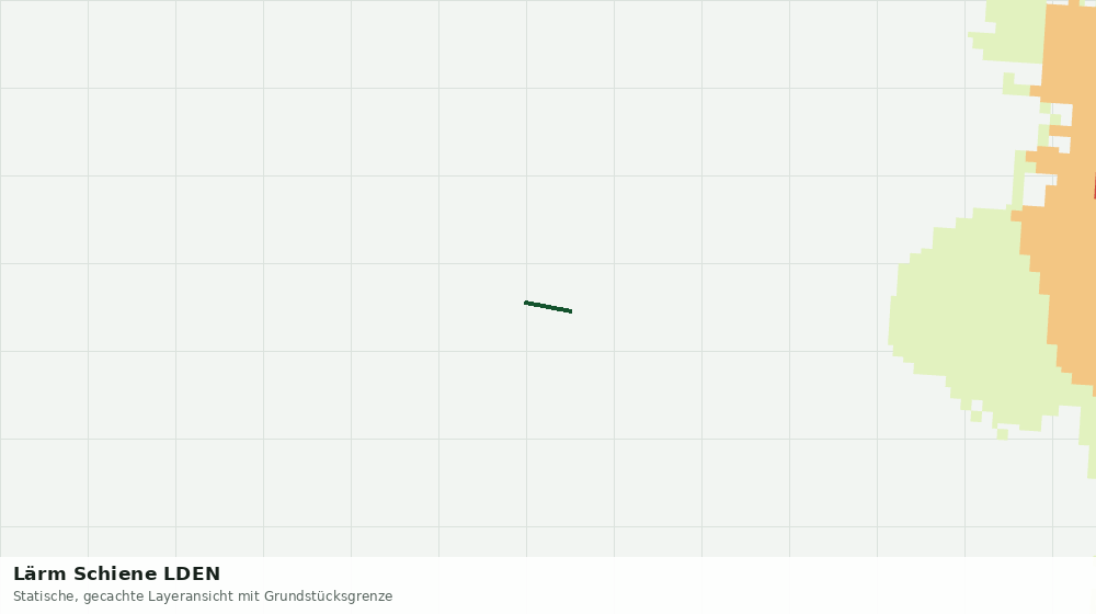 Statische Kartenansicht: Lärm Schiene LDEN