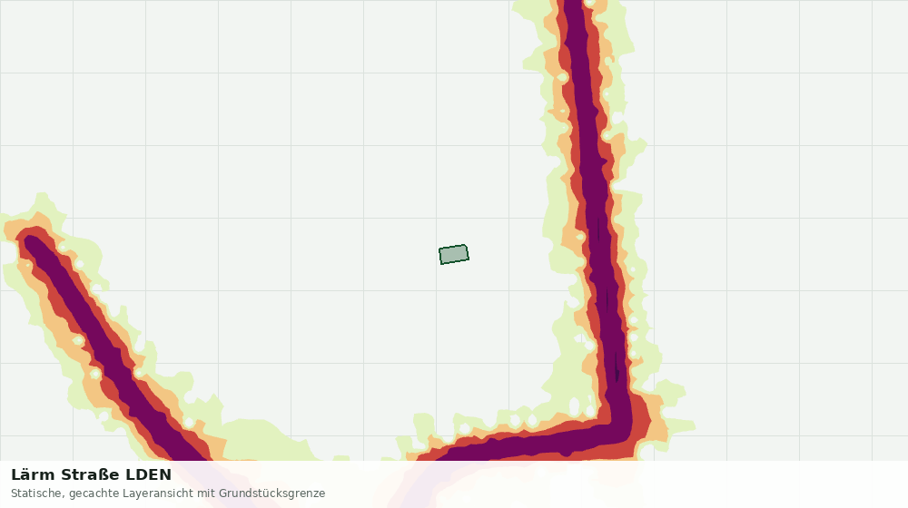 Statische Kartenansicht: Lärm Straße LDEN