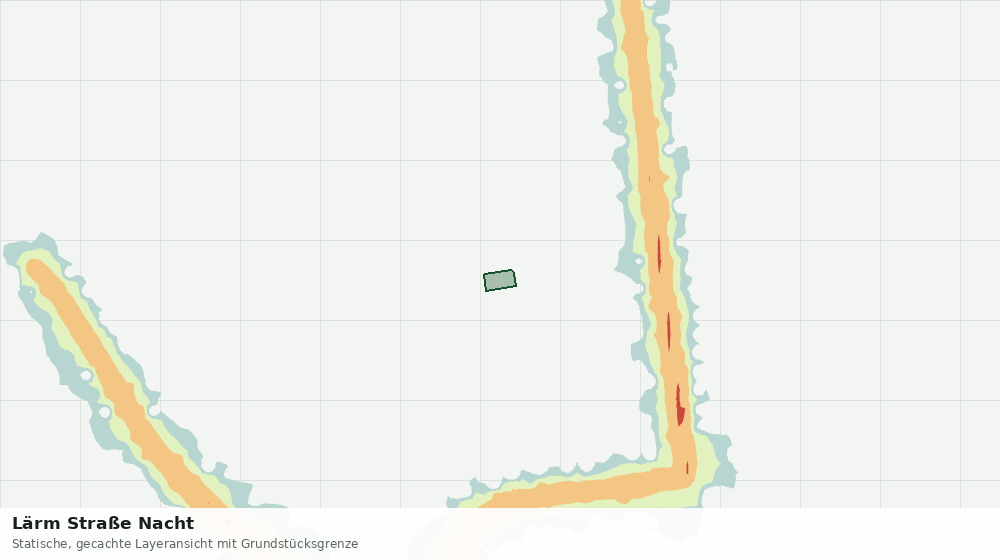 Statische Kartenansicht: Lärm Straße Nacht
