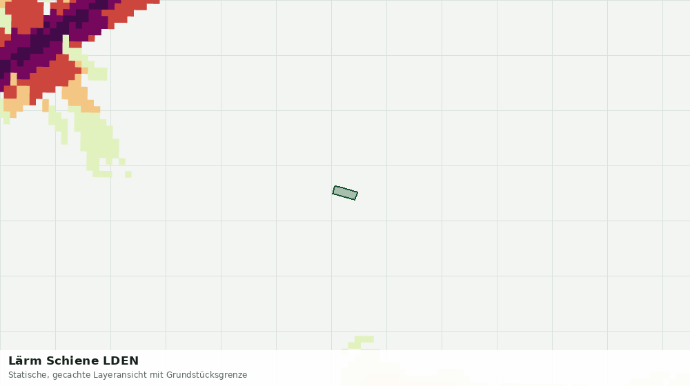Statische Kartenansicht: Lärm Schiene LDEN