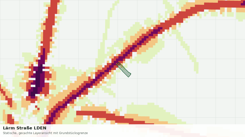 Statische Kartenansicht: Lärm Straße LDEN