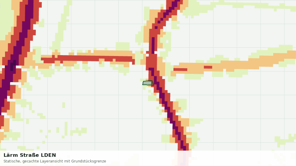 Statische Kartenansicht: Lärm Straße LDEN