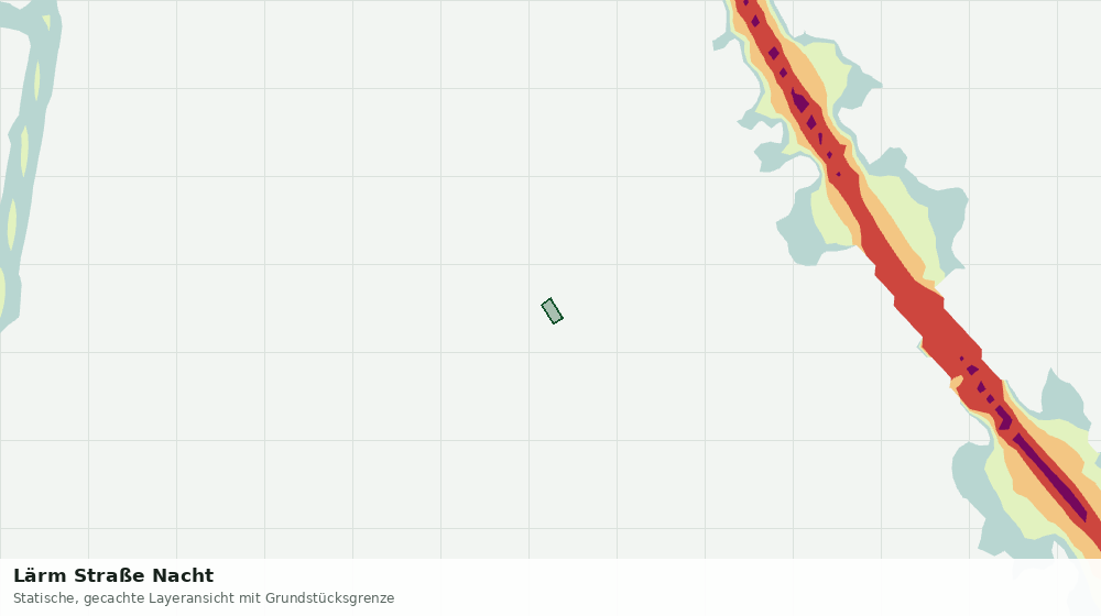 Statische Kartenansicht: Lärm Straße Nacht