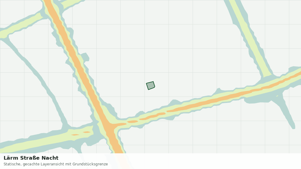 Statische Kartenansicht: Lärm Straße Nacht