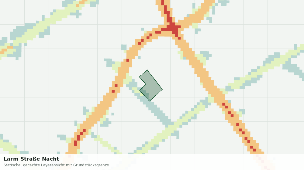 Statische Kartenansicht: Lärm Straße Nacht
