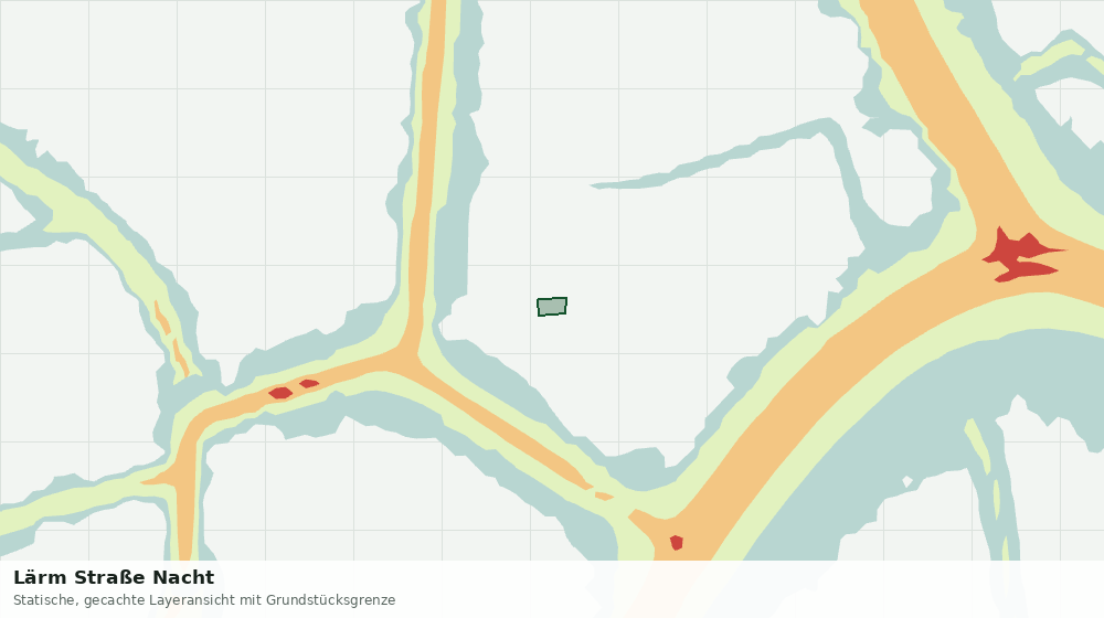 Statische Kartenansicht: Lärm Straße Nacht