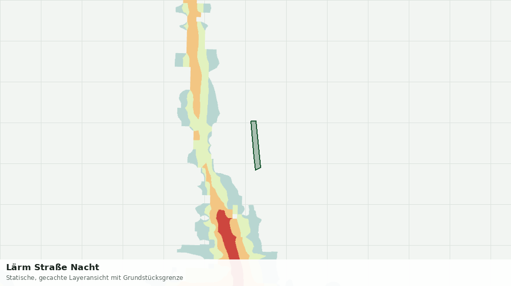 Statische Kartenansicht: Lärm Straße Nacht