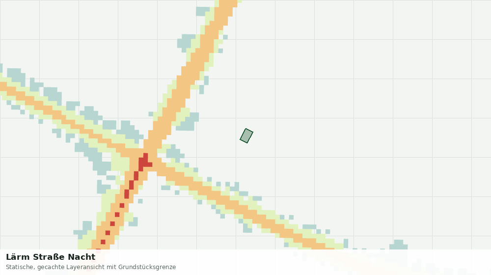 Statische Kartenansicht: Lärm Straße Nacht
